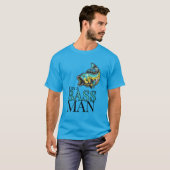 Ik ben een BASS MAN Funny Vissen Theme T-shirt (Voorkant volledig)