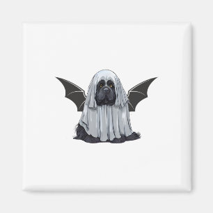 Ik ben een Bat Ghost Dog. Schattigee hond verkleed Magneet