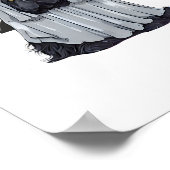 Ik ben een Bat Ghost Dog. Schattigee hond verkleed Poster (Hoek)