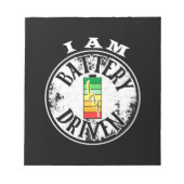 Ik ben een batterijaangedreven notitieblok (Voorkant)