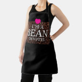 Ik ben een Bean Devotee, Coffee Print Schort (Insitu)