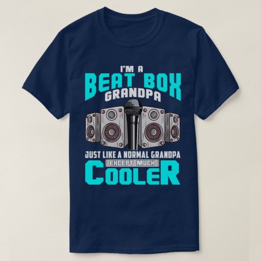 Ik ben een beatbox opa net als een normale opa ex t-shirt (Design voorkant)