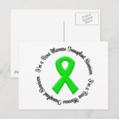 Ik ben een beenmergtransplantatie Survivor Briefkaart (Voorkant / Achterkant)