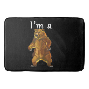 Ik ben een Beer Grizzly en Brown Beren Badmat