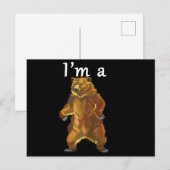 Ik ben een Beer Grizzly en Brown Beren Briefkaart (Voorkant / Achterkant)