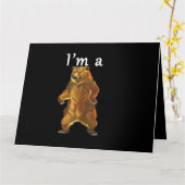 Ik ben een Beer Grizzly en Brown Beren Kaart (Gele Bloem)