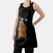 Ik ben een Beer Grizzly en Brown Beren Schort (Insitu)