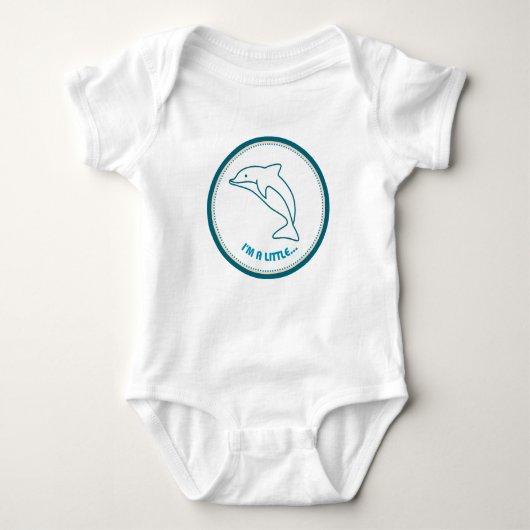 Ik ben een beetje... DOLFIJN! Baby Bodysuit (Voorkant)
