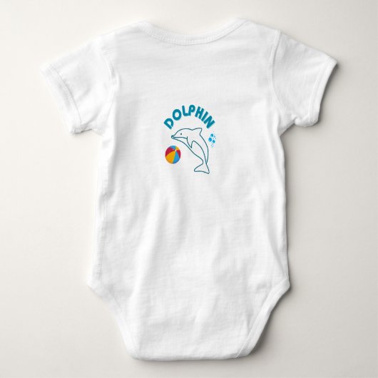 Ik ben een beetje... DOLFIJN! Baby Bodysuit (Achterkant)