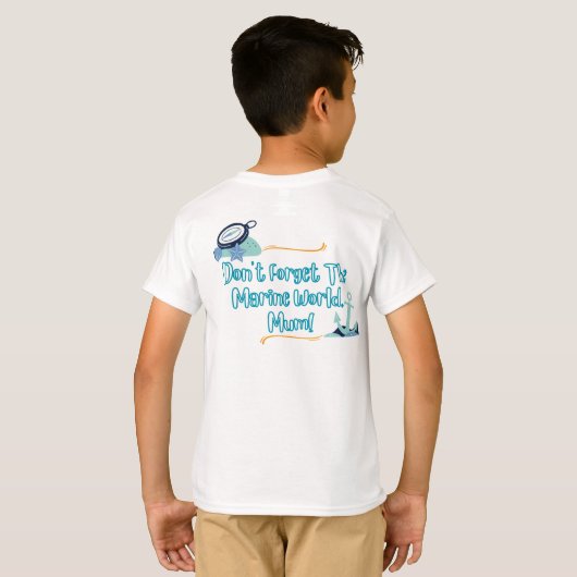 Ik ben een beetje... DOLFIJN! Kinder T-shirts (Achterkant volledig)