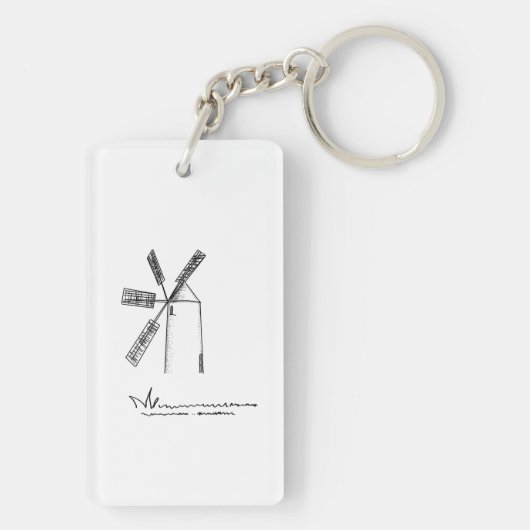 ik ben een beetje druk om te glimlachen sleutelhanger (achterkant)