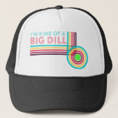 Ik ben een beetje een Big Dill Funny Pickleball Trucker Pet (Voorkant)