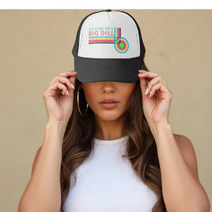 Ik ben een beetje een Big Dill Funny Pickleball Trucker Pet