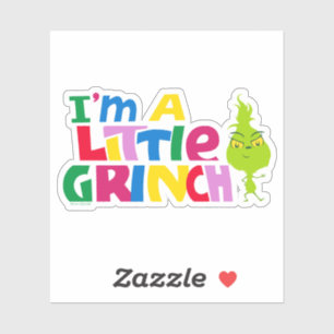 Ik ben een beetje een Grinch Kleurrijke Grafiek Sticker