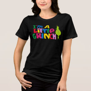 Ik ben een beetje een Grinch Kleurrijke Grafiek Tri-Blend Shirt