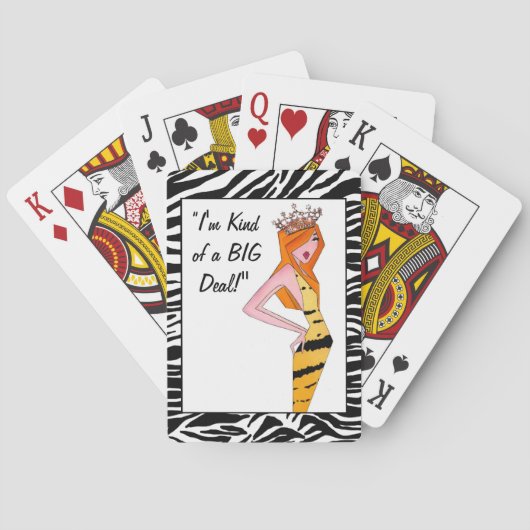 "Ik ben een beetje een grote deal!" Speelkaarten (Achterkant)