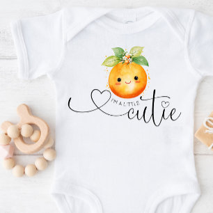 Ik ben een beetje een schattig sinaasappel citrus romper