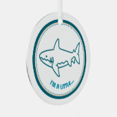 Ik ben een beetje... HAAI! Kerst ornament (Voorkant Rechts)