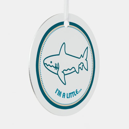 Ik ben een beetje... HAAI! Kerst ornament (Voorkant Rechts)