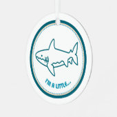 Ik ben een beetje... HAAI! Kerst ornament (Voorkant links)