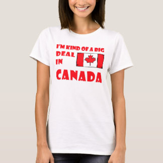 Ik ben een beetje heel erg in Canada dames shirt
