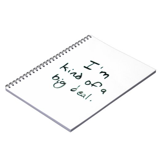 Ik ben een beetje heel erg. | Minimaal handschrift Notitieboek (Linkerzijde)