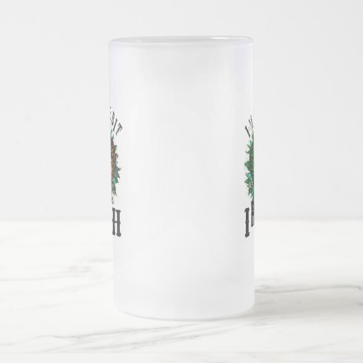 Ik ben een beetje Iers, grappige Saint Patricks, S Matglas Bierpul (Center)