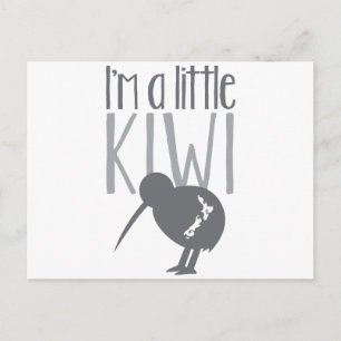 Ik ben een beetje kiwi met een schattige Nieuw-Zee Briefkaart