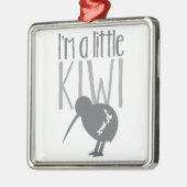 Ik ben een beetje kiwi met een schattige Nieuw-Zee Metalen Ornament (Links)