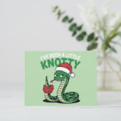 Ik ben een beetje knoestig geweest feestdagenkaart (Staand voorkant)