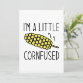 Ik ben een beetje kornfused bedankkaart (Staand voorkant)