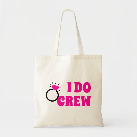 Ik ben een bemanning | Zij doet Bachelorette Bride Tote Bag (Voorkant)
