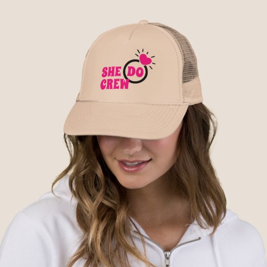 Ik ben een bemanning | Zij doet Bachelorette Bride Trucker Pet (In situ)