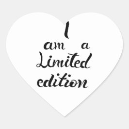 Ik ben een beperkt nummer hart sticker