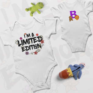 IK BEN EEN BEPERKTE EDITIE-BABY met klauw Beer en  Romper