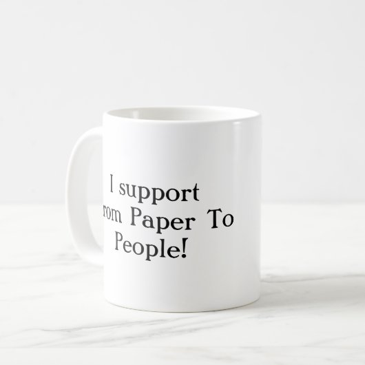 Ik ben een "Berries" Patron White Mok (Voorkant links)