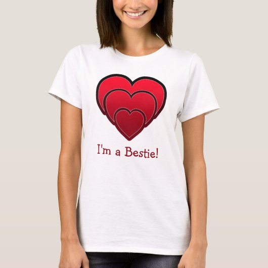 Ik ben een Bestie! Galentine T-shirt (Voorkant)