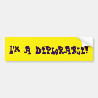 Ik ben een betreurenswaardige! Bumpersticker