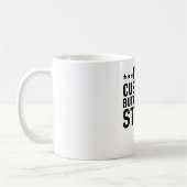 Ik ben een bewaarder, maar ik kan niet iets stoms  koffiemok (Links)