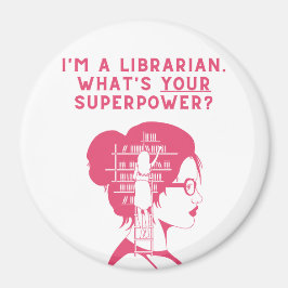 Ik ben een bibliothecaris - magneet