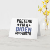 Ik ben een Biden supporter Funny Halloween Gift Kaart (Gele Bloem)