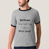 Ik ben een biersnob t-shirt (Voorkant)