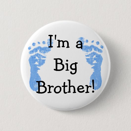Ik ben een Big Brother! Ronde Button 5,7 Cm (Voorkant)