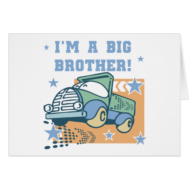 Ik ben een Big Brother - Truck Tshirts en geschenk (Voorkant Horizontaal)