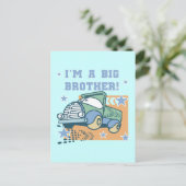 Ik ben een Big Brother - Truck Tshirts en geschenk Briefkaart (Staand voorkant)