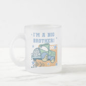 Ik ben een Big Brother - Truck Tshirts en geschenk Matglas Koffiemok (Links)