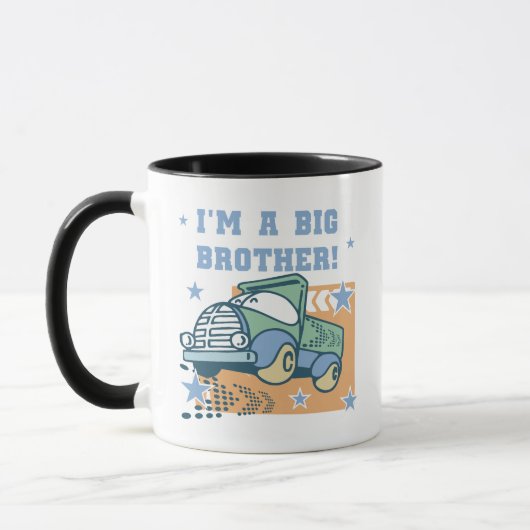 Ik ben een Big Brother - Truck Tshirts en geschenk Mok (Links)