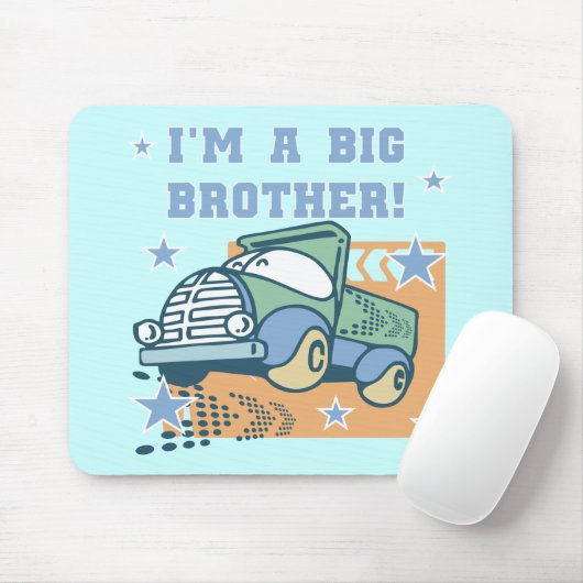 Ik ben een Big Brother - Truck Tshirts en geschenk Muismat (Met muis)