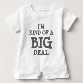 Ik ben een big deal baby romper voor kinderen