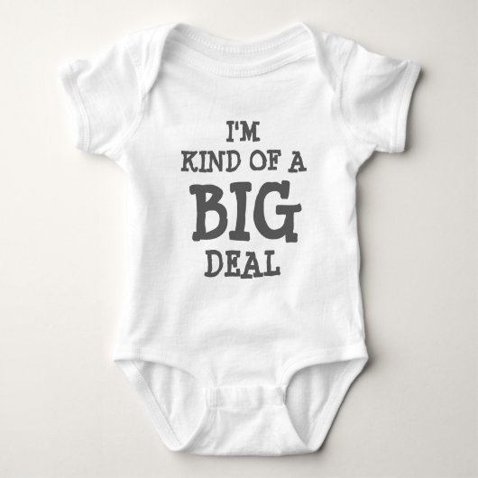 Ik ben een big deal baby romper voor kinderen (Voorkant)